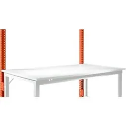 Aufbauportal, niedrig, Grundtisch STANDARD Arbeitstisch/Werkbank UNIVERSAL/PROFI, rotorange