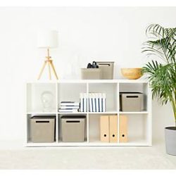 Aufbewahrungsbox Rotho BRISEN, Volumen 16 l, Lochstruktur,  stapelbar, ohne Deckel, L 360 x B 262 x H 211 mm, Recycling-PP, cappuccino