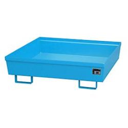 Auffangwanne BAUER AO-4/A, Stahl, 280 l, B 1200 x T 1200 x H 335 mm, blau