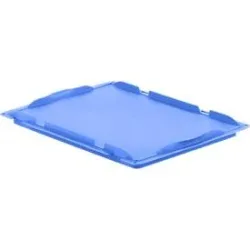 Auflagedeckel D43 für Kasten im EURO-Mass LTB/ELB, 400 x 300 mm, blau