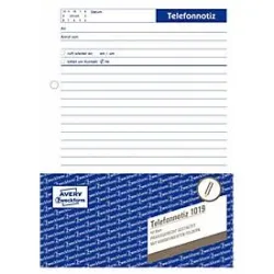 AVERY Zweckform Gesprächsnotizblock 1019 DIN A5 Perforiert N/A 50 Blatt