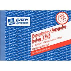 AVERY® Zweckform Einnahme-/Ausgabebeleg Nr. 1755