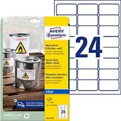 AVERY ZWECKFORM Etiketten 63,5&times;33,9mm J4773-10 240 St&uuml;ck