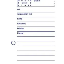 AVERY Zweckform Gesprächsnotizblock 1210 DIN A5 Perforiert N/A 50 Blatt