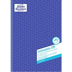 AVERY Zweckform Lieferscheine 728 DIN A4 Perforiert N/A 50 Blatt
