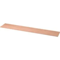 Abdeckplatte TOPAS LINE, für Regale und Schränke,  B 2405 mm,  Nussbaum-Dekor