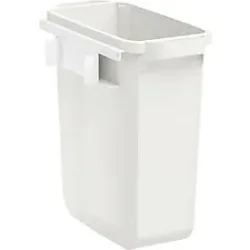 Abfallbehälter für Treston QuatreX, 60 Liter Kapazität, B 280 x T 530 x H 585 mm, Polypropylen, lichtgrau RAL 7035
