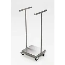 VAR® Abfallsackhalter, Edelstahl 120 Liter, mobil
