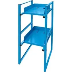 ADB Fassregal, für 2x 30/60 Liter Fässer, H 1200 x B 470 x T 650 mm, lichtblau RAL 5012