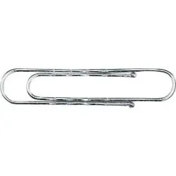 Norica Brief- und Aktenklammern/2262, verzinkt, 77mm, Inh. 100 Stück