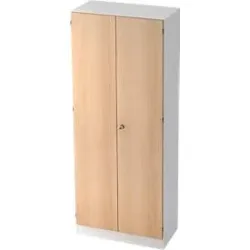 Hammerbacher Flügeltürenschrank Eiche, Weiß 800 x 420 x 2.004 mm