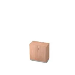 Aktenschrank, 2 OH, B 800 x T 420 mm, Nussbaum-Dekor