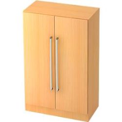 Aktenschrank Office Braun Holz 80 cm 42 cm 127 cm - Farbe: Buche Dekor - Material: Holzwerkstoff - Aktenschrank