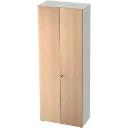 Aktenschrank TOPAS LINE, 6 Ordnerhöhen, B 800 mm, weiss/Eiche