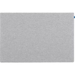 Akustik-Pinboard Board Up, Absorptionsklasse C, Stärke 24 mm, Textil & Recycling-PET, grau, B 1000 x H 750 mm