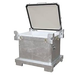 Altbatterie-Container BAUER SAP 600 K, Stahlblech, feuerverzinkt, abschliessbar, stapelbar,  B 1200 x T 1000 x H 1055 mm