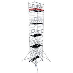 Alu-Fahrgerüst Krause ProTec XXL, 200 kg/m², TÜV-geprüft, gebremste Rollen, L 2000 x B 1400 x H 11300 mm