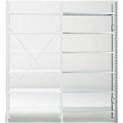 Anbauregal R 3000, 6 Böden, B 1025 mm x T 400 mm, Böden verzinkt