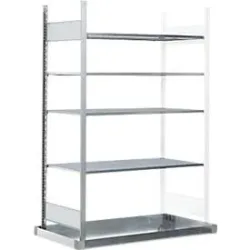 Anbauregal REG-B 1364 für Gefahrstoffregal asecos REG-B 1364, B 1310 x T 725 x H 2000 mm, mit 57 l Bodenauffangwanne und 4 Stahl-Gitterostböden