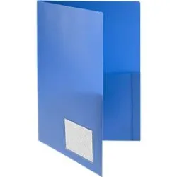 Angebotsmappe FolderSys, A4, 4 Taschen, Visitenkartentasche, Polypropylen, blau, 10 Stück