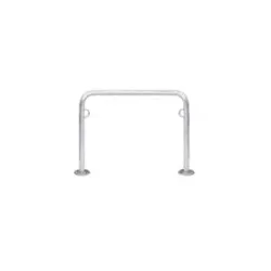 Anlehnbügel WSM, 2-seitig, für Reifen bis B 55 mm, B 1000 x T 48 x H 800 mm, Stahl verzinkt, zum Aufdübeln