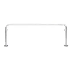 Anlehnbügel WSM, 2-seitig, für Reifen bis B 55 mm, B 1750 x T 48 x H 800 mm, Stahl verzinkt, zum Aufdübeln
