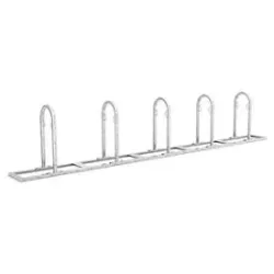 Anlehnparker WSM, 1-seitig, für Reifen bis B 55 mm, B 4250 x T 350 x H 850 mm, Stahl verzinkt, 5 Einstellplätze