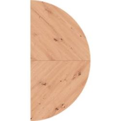 Anbautisch Office Braun Holz 160 cm - Farbe: Asteiche - Material: Holzwerkstoff - Anbautisch