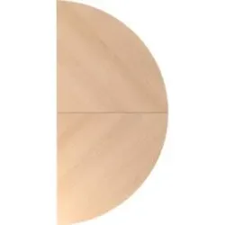 Anbautisch Office Braun Holz 160 cm - Farbe: eiche - Material: Holzwerkstoff - Anbautisch