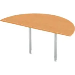 Ansatztisch, Halbkreis, Ø 1600 mm, Buche/weissalu