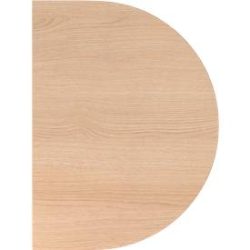 Anbautisch Office Braun Holz 60 cm - Farbe: eiche - Material: Holzwerkstoff - Anbautisch