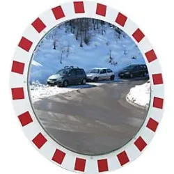 Vialux® Edelstahlspiegel, beschlagfrei, frostgeschützt, rund, Ø 600 mm