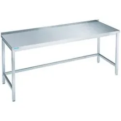 Arbeitstisch aus Edelstahl, unterfahrbar, 850 x 700 x 1600 mm