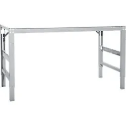 Arbeitstisch Ergo, Elektro-Hydraulik, Platte Melamin, 1500 x 800 mm, alusilber