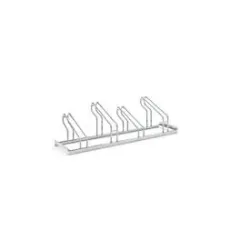 Bügelparker WSM, 1-seitig, für Reifen bis B 55 mm, B 1400 x T 1850 x H 415 mm, Stahl feuerverzinkt, 4 Einstellplätze, montiert