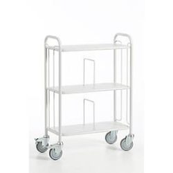 Bürowagen mit Trenngitter, 710 x 290 mm
