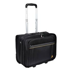 Businesstrolley Exacompta Exactive, für Notebooks bis zu 15,6'', L 450 x B 255 x H 395 mm, Polyester, schwarz