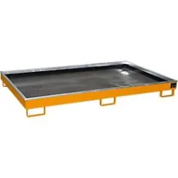 Bauer® Regal-Auffangwanne aus Stahl mit PE-Einsatz RW 2200-1 PE, lackiert, Gelborange