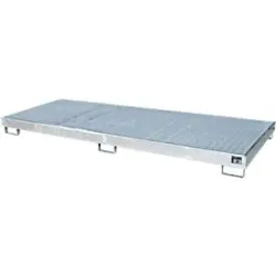 Bauer® Regal-Auffangwanne aus Stahl mit PE-Einsatz RW-GR 3300-1 PE, feuerverzinkt