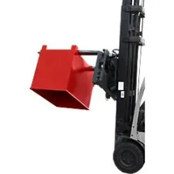 Behälter für Routenzüge Typ C 80, für Feststoffe, 3-fach stapelbar, Inhalt 0,8 m³, bis 1000 kg, feuerrot RAL 3000