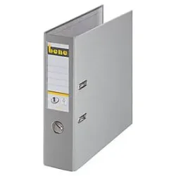 Bene No.1 Power Ordner A4 80 mm Grau 2 Ringe 291400 PP (Polypropylen) Glatt Hochformat