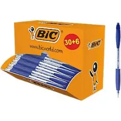 BIC Atlantis Classic Kugelschreiber Blau Mittel 0.4 mm Nachfüllbar 36 Stück