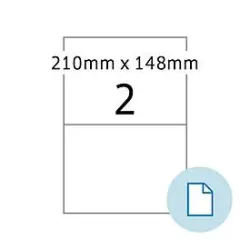 Blattetiketten HERMA 58102, permanenthaftend, besonders stark haftend, wetterfest, bedruckbar, B 210 x H 148,5 mm, PE-Folie, weiss, 500 Stück/250 Blatt