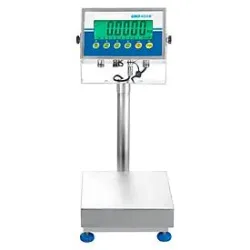 Bodenwaage ae ADAM Gladiator GGF 75H, ungeeicht, wasserfest, Ablesbarkeit 1 g/Wägebereich bis 75 kg, RS-232, LED, Plattform B 400 x T 500 mm, Edelstahl