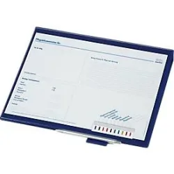 BOI Patienten-Dokumentationsmappe, DIN A4, bis 200 Blätter, 2-Ring-Mechanik, Signalleiste und Stiftehalter, blau, 10 Stück