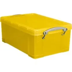 Box, Kunststoff, transparent gelb, 9 l