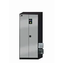 Chemikalienschrank  asecos CS-CLASSIC, Flügeltüren, Front asecos Silber, B 810 x T 520 x H 1950 mm