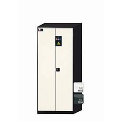 Chemikalienschrank  asecos CS-CLASSIC, Flügeltüren, Front Reinweiss, B 810 x T 520 x H 1950 mm