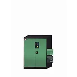 Chemikalienschrank  asecos CS-CLASSIC, Flügeltüren, Front Resedagrün, B 810 x T 520 x H 1105 mm