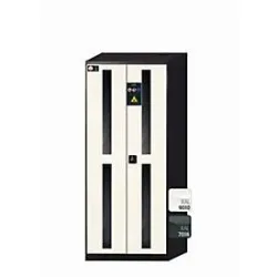 Chemikalienschrank  asecos CS-CLASSIC-G, Flügeltüren mit Glasausschnitt, Front Reinweiss, B 810 x T 520 x H 1950 mm